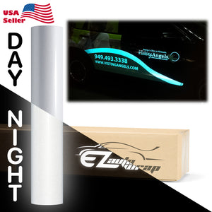 Reflective White Vinyl Wrap
