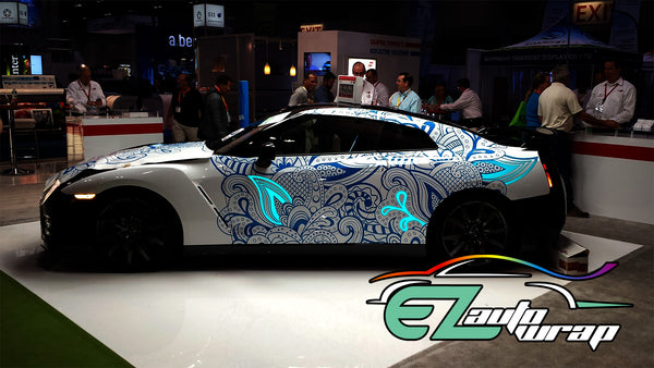 Reflective White Vinyl Wrap
