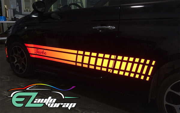Reflective Orange Vinyl Wrap