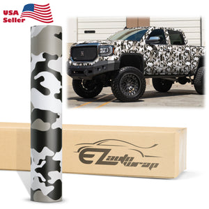 Camouflage Army Gray Vinyl Wrap