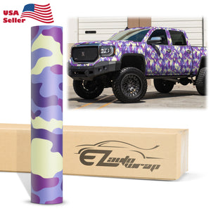 Camouflage Forest Purple Vinyl Wrap