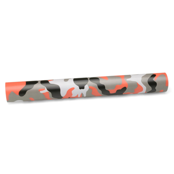 Camouflage Orange Black Gray Vinyl Wrap