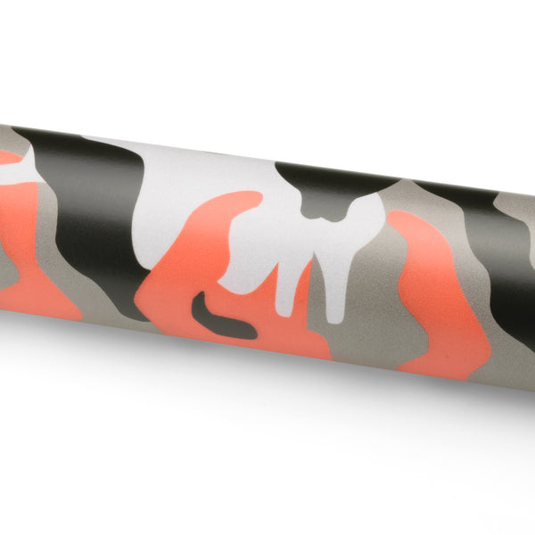 Camouflage Orange Black Gray Vinyl Wrap