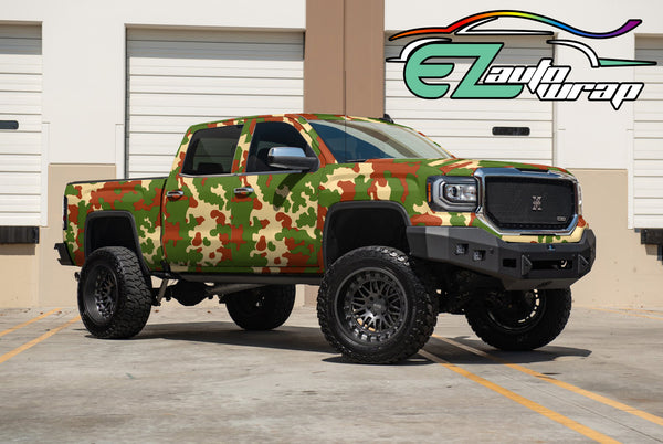 Camouflage Woodland Vinyl Wrap