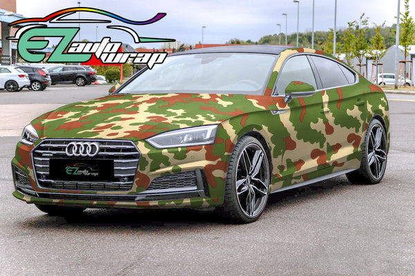 Camouflage Woodland Vinyl Wrap