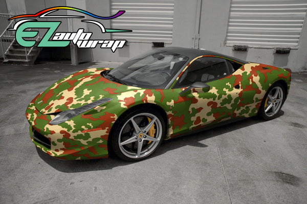 Camouflage Woodland Vinyl Wrap