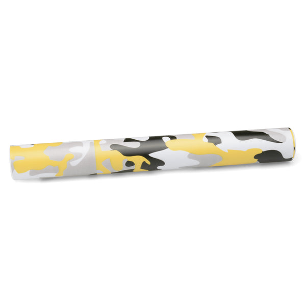 Camouflage Yellow Black White Gray Vinyl Wrap