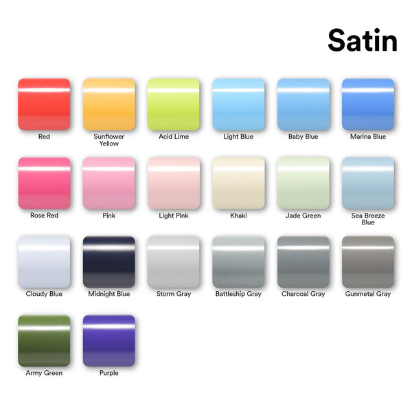 Satin Baby Blue Matte Flat Vinyl Wrap