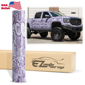 Sticker Bomb Anime Vinyl Wrap #BLACK LK