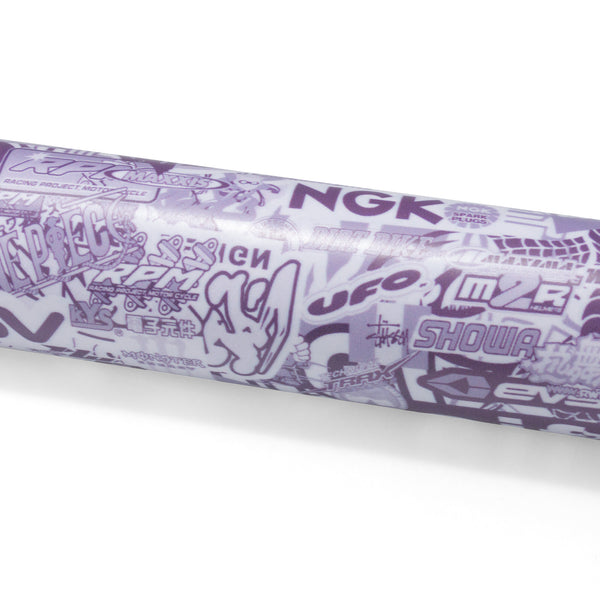 Sticker Bomb Anime Vinyl Wrap #BLACK LK