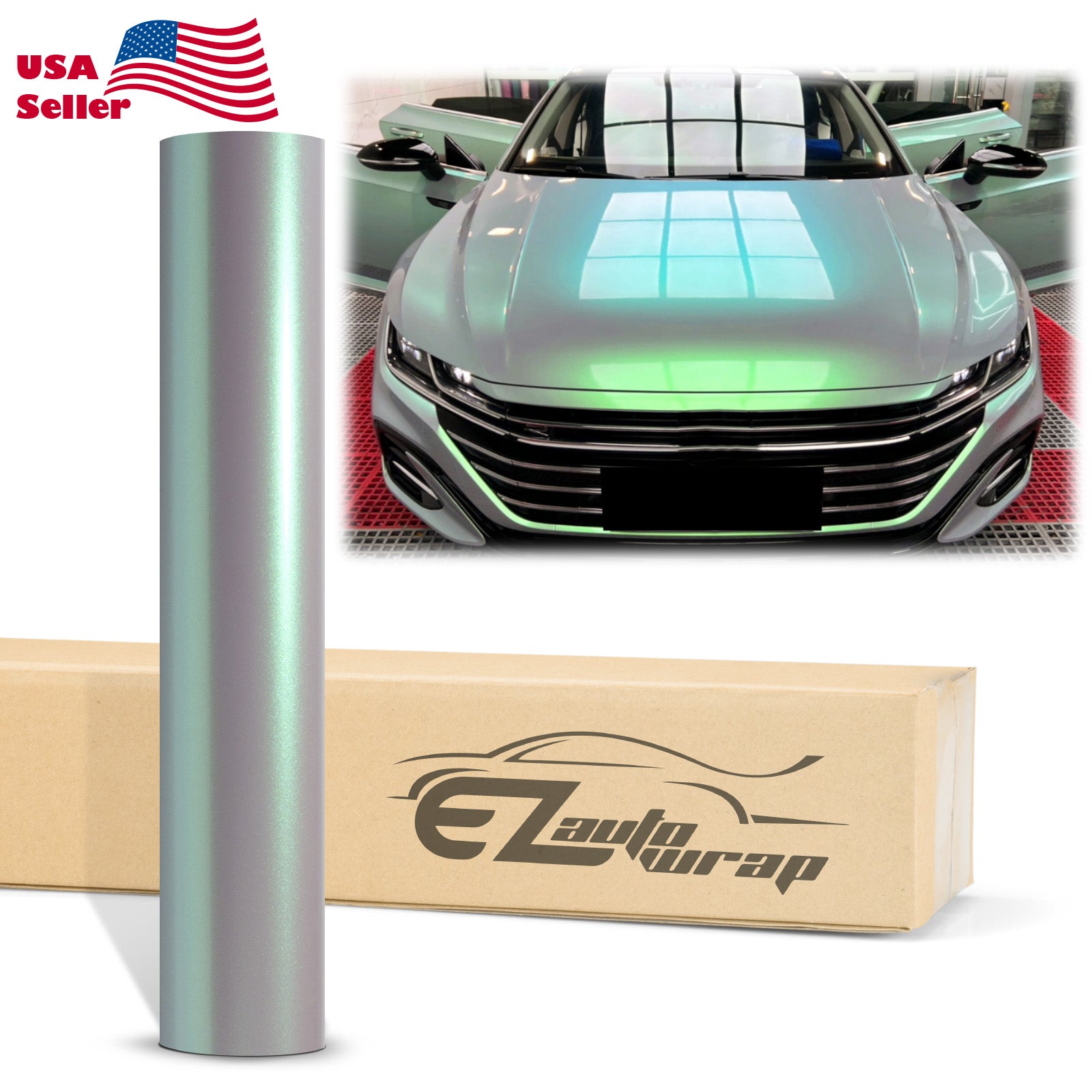 Space Candy Gloss Gray Green Color Shift Vinyl Wrap – EzAuto