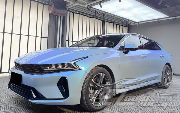 Space Candy Gloss Gray Blue Color Shift Vinyl Wrap