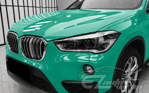 High Gloss Retro Green Vinyl Wrap