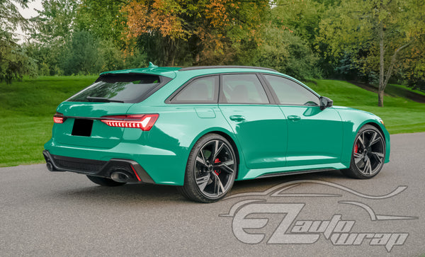 High Gloss Retro Green Vinyl Wrap