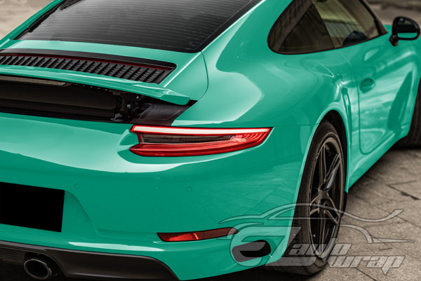 High Gloss Retro Green Vinyl Wrap