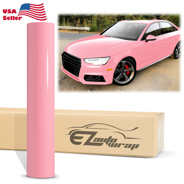 High Gloss Light Pink Vinyl Wrap