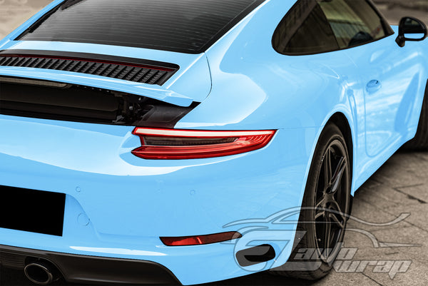 High Gloss Light Blue Vinyl Wrap