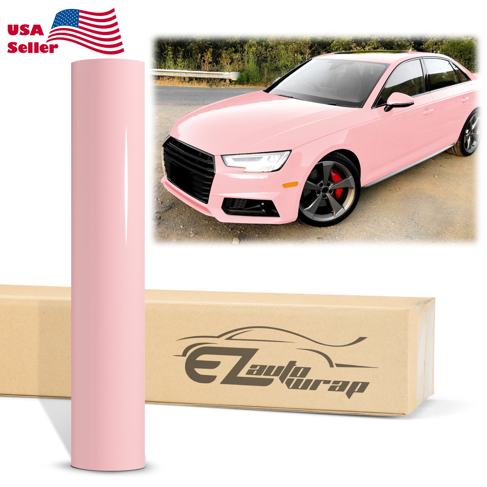 High Gloss Rouge Pink Vinyl Wrap