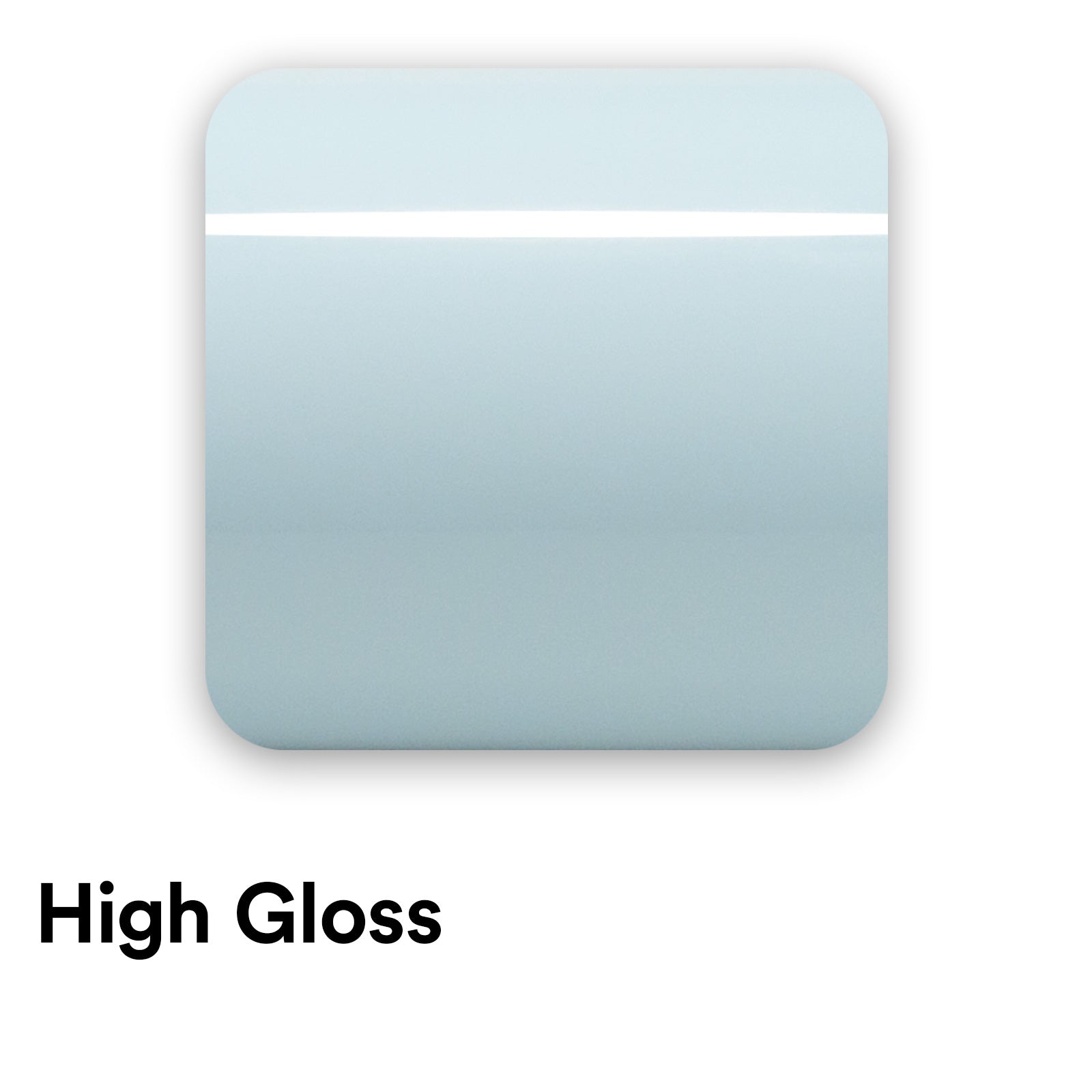 High Gloss Frozzen Blue Vinyl Wrap