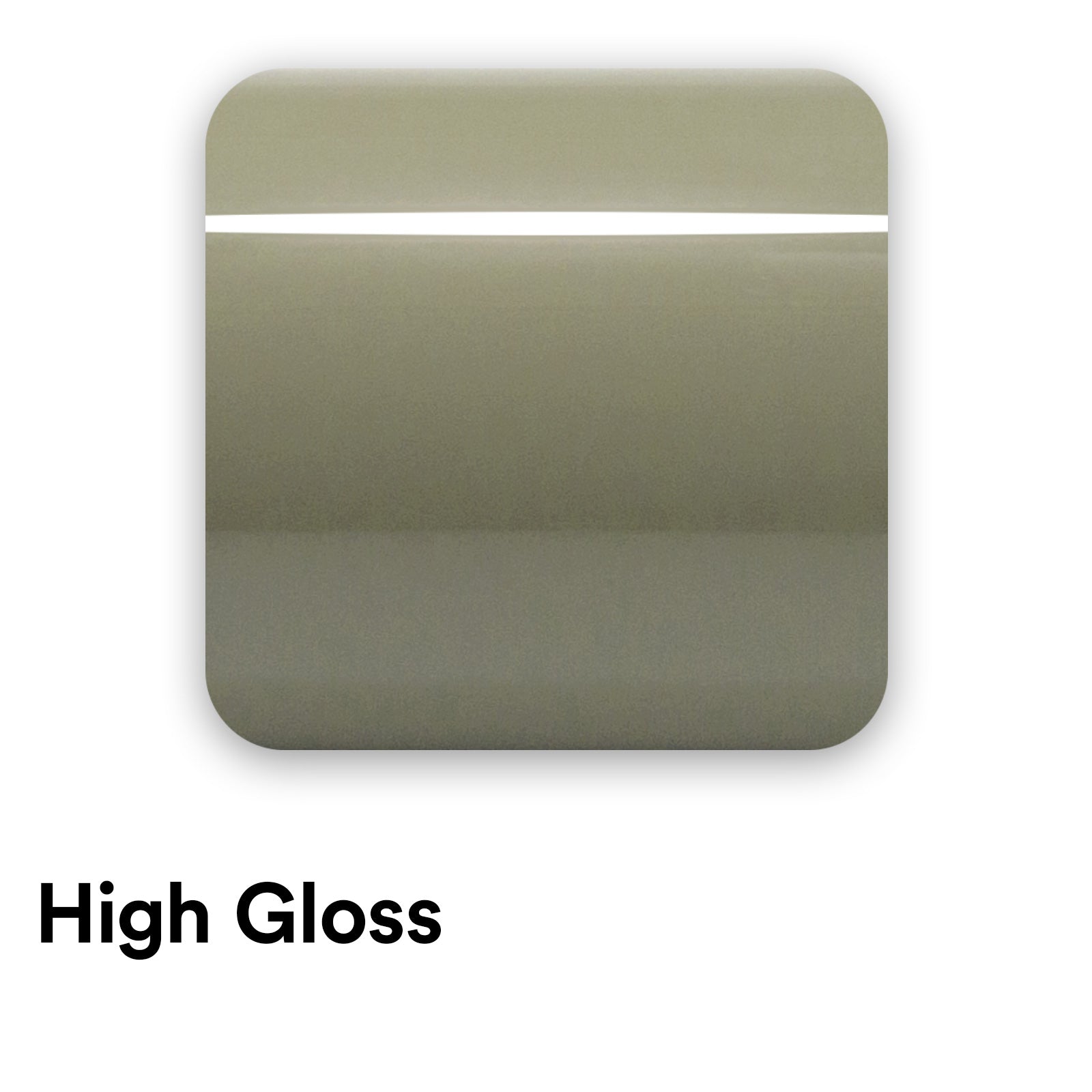 High Gloss Dark Khaki Green Vinyl Wrap