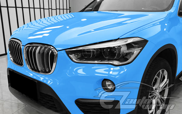 High Gloss Sky Blue Vinyl Wrap