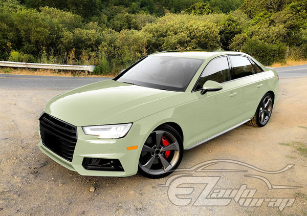 High Gloss Light Khaki Green Vinyl Wrap