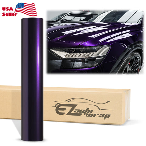 Super Gloss Metallic Midnight Purple Vinyl Wrap