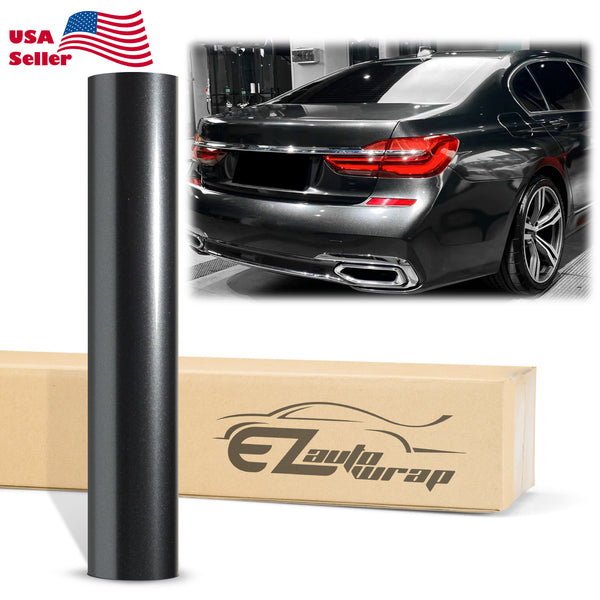 Super Gloss Metallic Charcoal Gray Vinyl Wrap