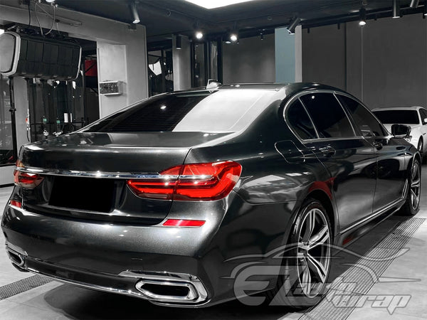 Super Gloss Metallic Charcoal Gray Vinyl Wrap