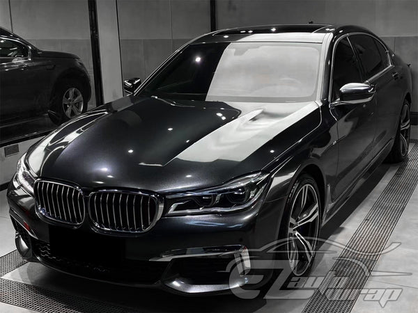 Super Gloss Metallic Charcoal Gray Vinyl Wrap