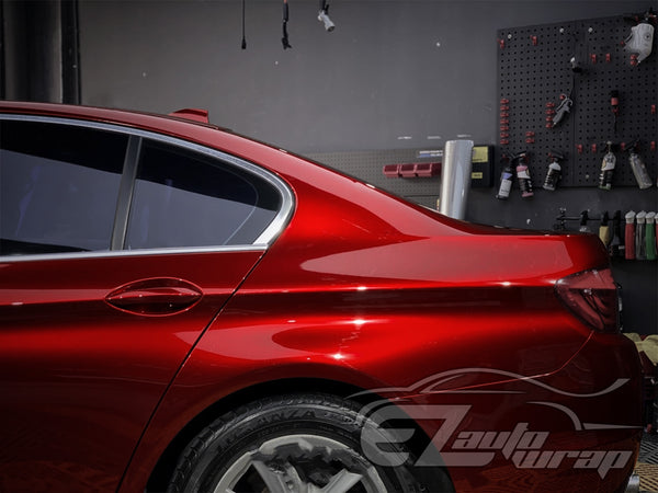 Super Gloss Metallic Cherry Red Vinyl Wrap
