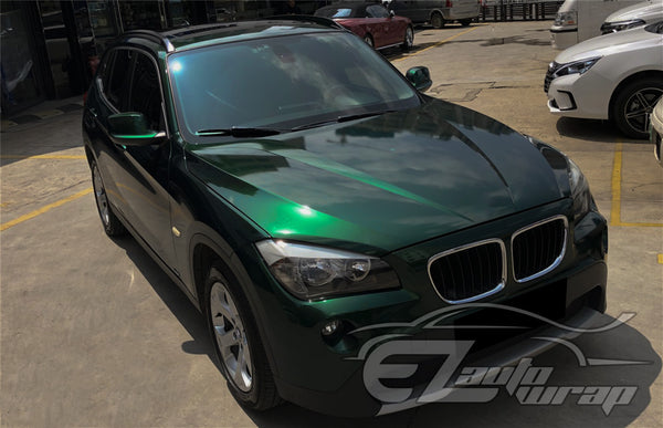 Super Gloss Metallic Agate Green Vinyl Wrap