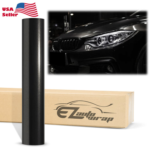 Super Gloss Metallic Black Vinyl Wrap