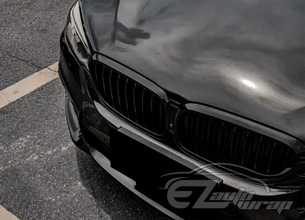 Super Gloss Metallic Black Vinyl Wrap