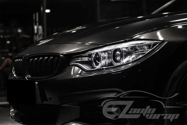 Super Gloss Metallic Black Vinyl Wrap