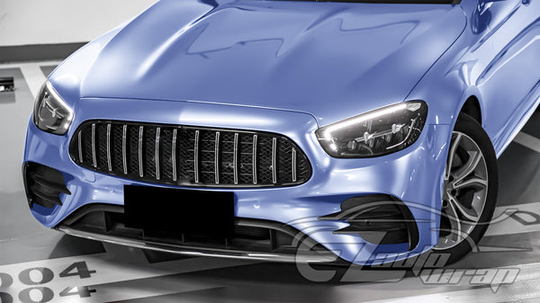 Super Gloss Metallic Frosted Blue Vinyl Wrap