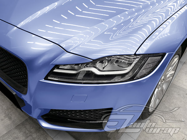 Super Gloss Metallic Frosted Blue Vinyl Wrap
