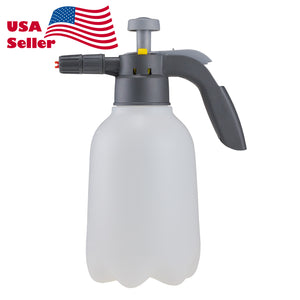 Manual Foaming Sprayer 2L White for Car Wash – Hand Pump Foam Cannon Bottle for Auto Detailing, Portable Pressure Spray Bottle for Car Shampoo & Cleaning