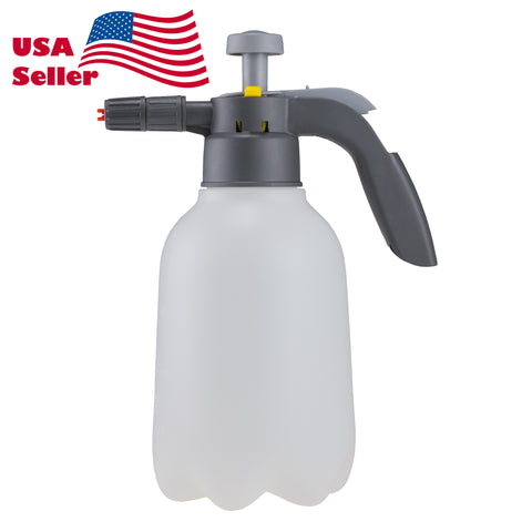 Manual Foaming Sprayer 2L White for Car Wash – Hand Pump Foam Cannon Bottle for Auto Detailing, Portable Pressure Spray Bottle for Car Shampoo & Cleaning