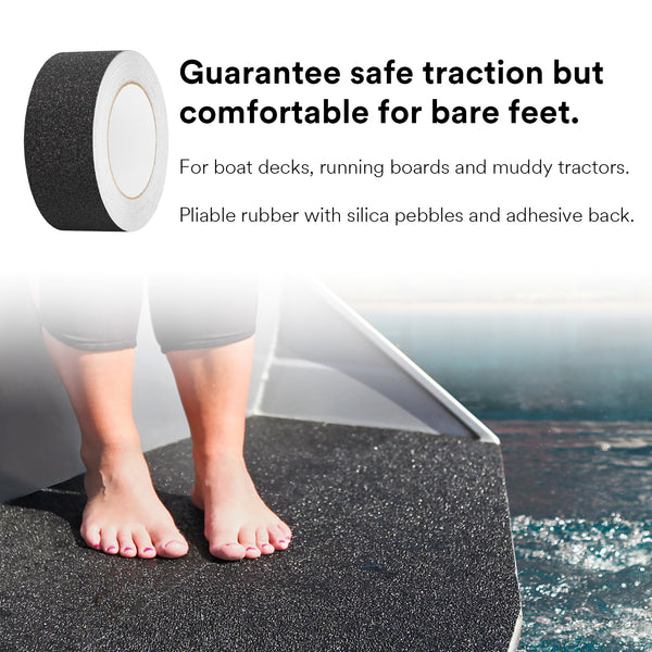 Anti Slip Traction Tape Safety Strips Sticker Adhesive (2" / 4" width)
