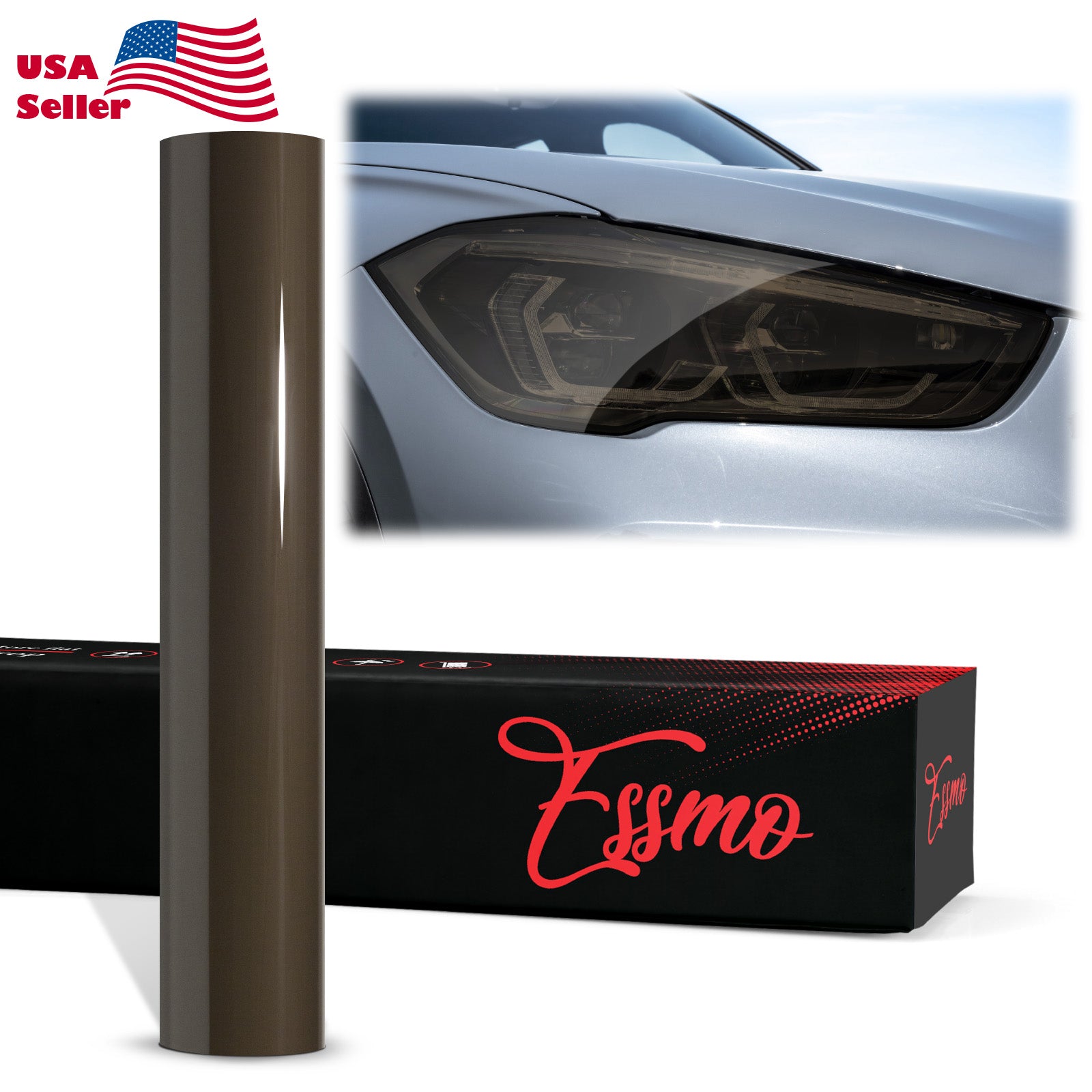 Tint TPU Gloss Dark PPF Headlight Tint Film