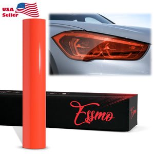 Tint TPU Gloss Red PPF Headlight Tint Film