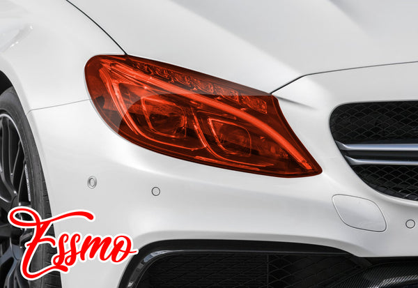 Tint TPU Gloss Red PPF Headlight Tint Film