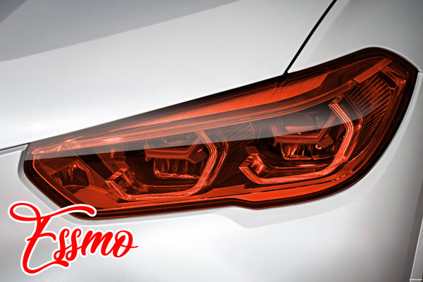 Tint TPU Gloss Red PPF Headlight Tint Film