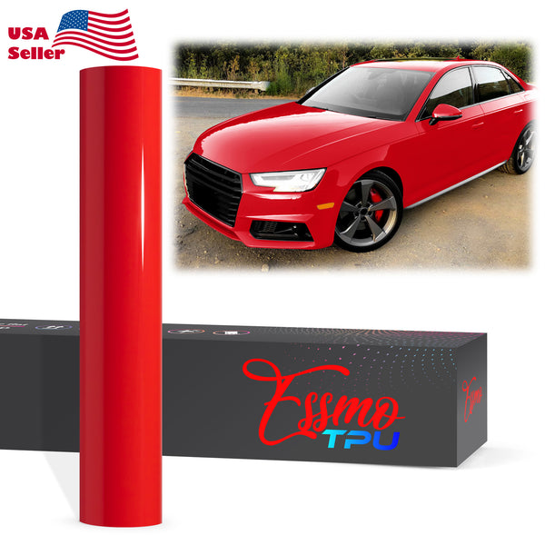 Gloss Racing Red Dry Apply PPF TPU Paint Protection Film