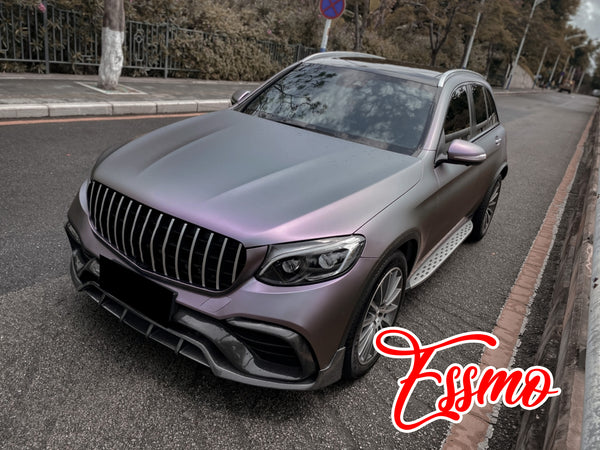 Matte Metallic Carpi Gray Purple Dry Apply PPF TPU Paint Protection Film
