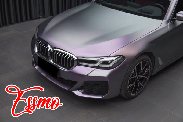 Matte Metallic Carpi Gray Purple Dry Apply PPF TPU Paint Protection Film