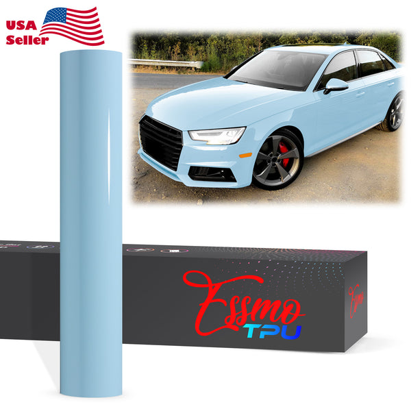Gloss Glacier Blue Dry Apply PPF TPU Paint Protection Film