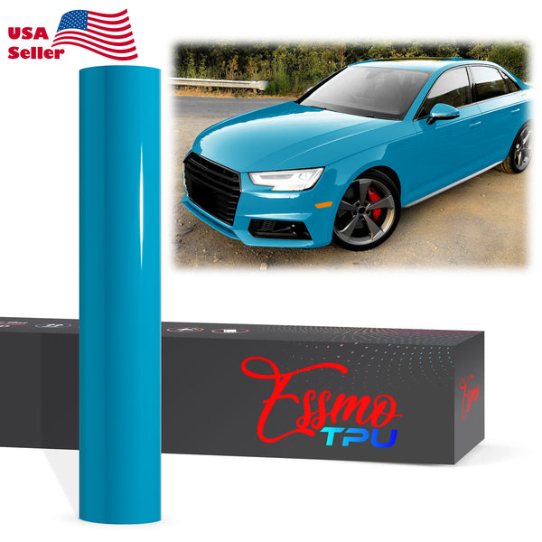 Gloss Miami Blue Dry Apply PPF TPU Paint Protection Film