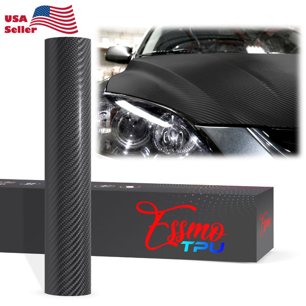 Carbon Fiber Matte Black Dry Apply PPF TPU Paint Protection Film